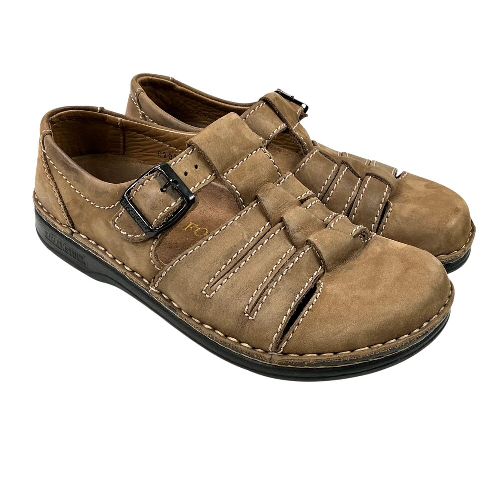 Footprints by Birkenstock L7/M5 Fisherman Sandals Brown Leather Mens/Womens BOHO - Picture 16 of 16